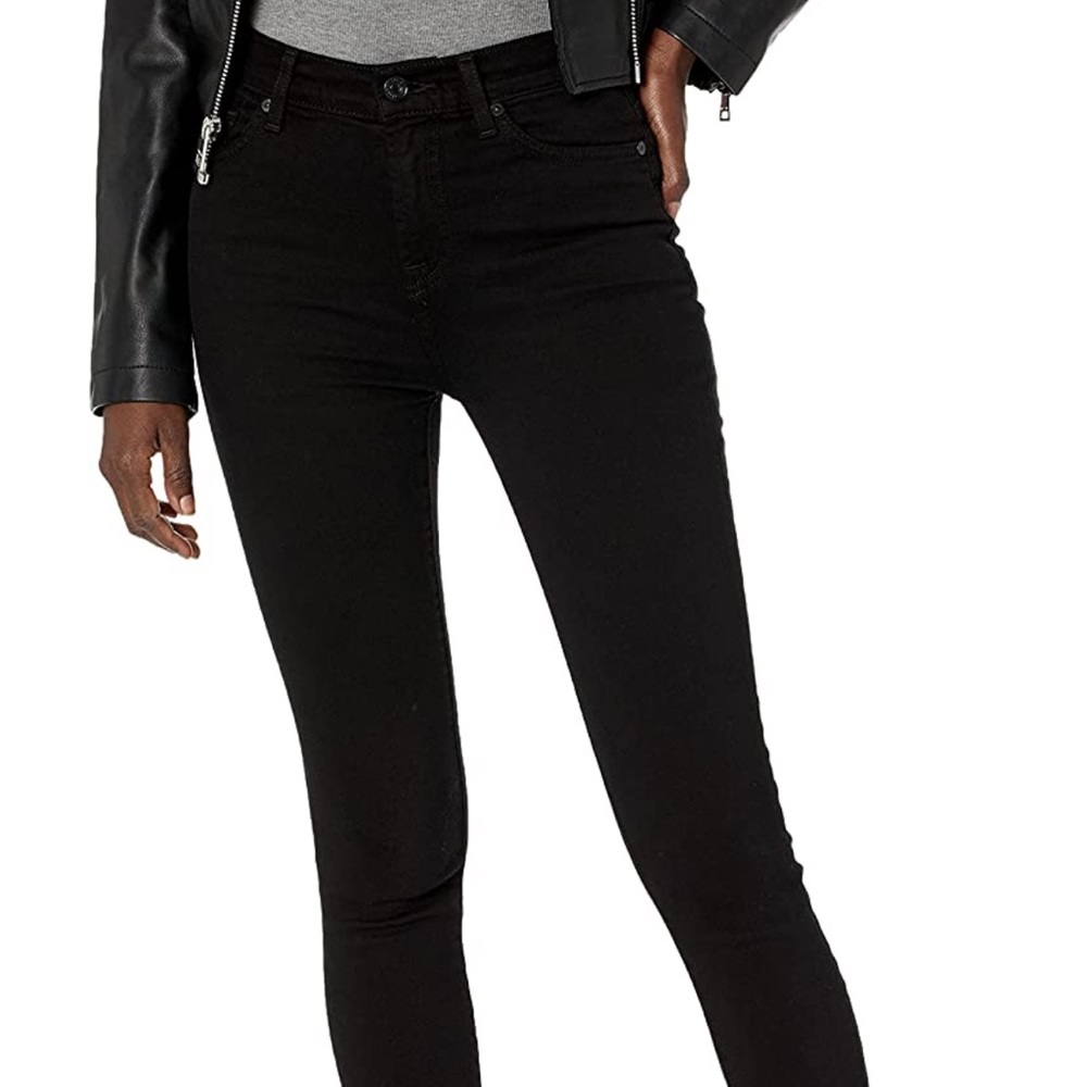 7 for all mankind black Gwenevere Skinny Jean mid ride ankle length women’s 26